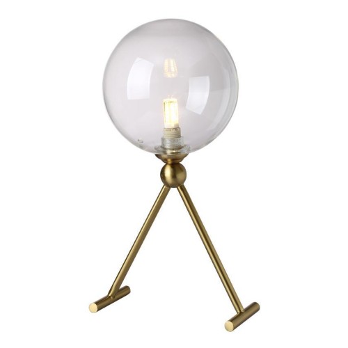 Настольная лампа Crystal Lux Andres LG1 Bronze/Transparente 