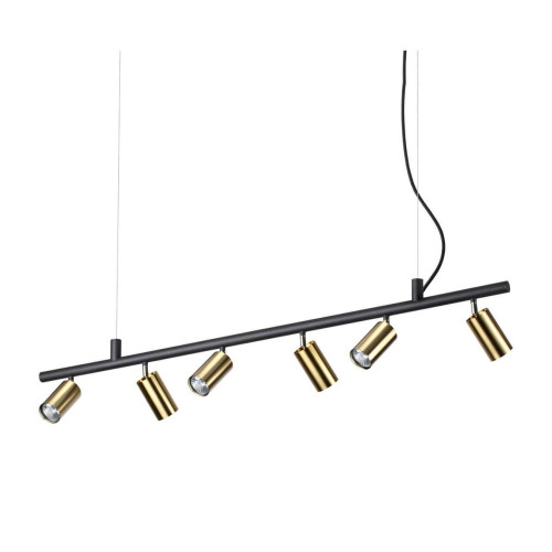 Подвесная люстра Ideal Lux Dynamite SP6 Ottone Satinato 244648 