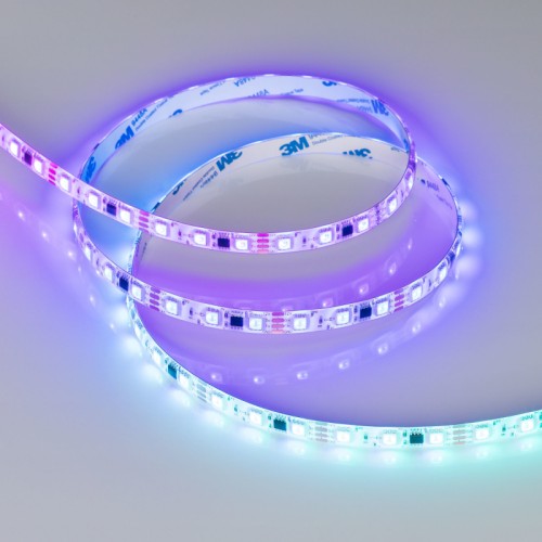 Лента герметичная SPI-SE-B60-10mm 12V RGB-PX3-BPT (12 W/m, IP65, 5060, 5m) (Arlight, бегущий огонь) 
