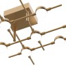 Потолочный светильник Molecular 10 gold - Потолочный светильник Molecular 10 gold