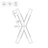 Крестовина PLS-LOCK-H25-Х135 (с экраном MAT-L) (Arlight, Металл) - Крестовина PLS-LOCK-H25-Х135 (с экраном MAT-L) (Arlight, Металл)