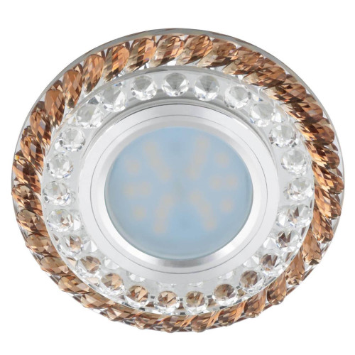 Встраиваемый светильник Fametto Luciole DLS-L132 GU5.3 Chrome/Brown 