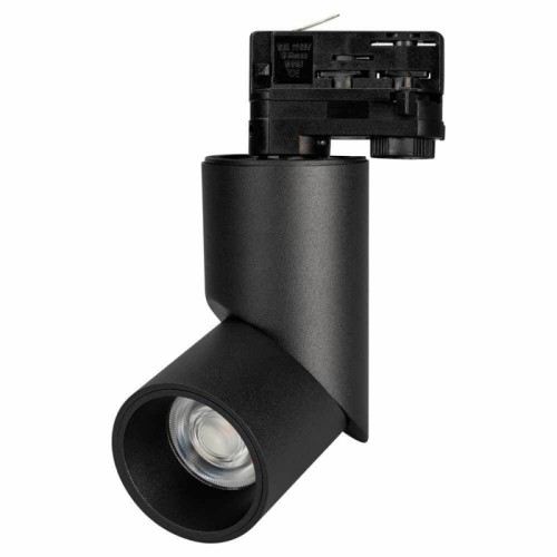 Светильник LGD-TWIST-TRACK-4TR-R70-15W Warm3000 (BK, 30 deg) (Arlight, IP40 Металл, 3 года) Светильник подвесной для треков/шин 4 провода. Мощность 15 Вт, св. поток 1100 лм, 74 лм/Вт, теплый 3000 K, CRI>90, угол 30°, напряжение питания 230 В. Черный круглый корпус из алюминия, экран , степень защиты IP40. Размер: диаметр 71 мм, высота 195 мм. Монтаж на трек 3-фазный. Драйвер 22-36 В, 350 мА, пульсация 