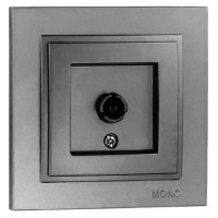  - Розетка TV с экраном Mono Electric Despina антрацит 102-242405-138