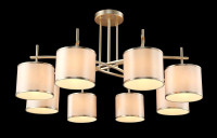  - Потолочная люстра Crystal Lux Sergio PL8 Gold