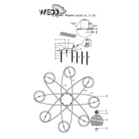  - Потолочная люстра Wedo Light Brennero 66596.01.37.08