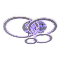  - Потолочная светодиодная люстра Profit Light 8040/4 CHR