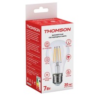  - Лампа светодиодная филаментная Thomson E27 7W 4500K груша прозрачная TH-B2060