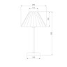 Настольная лампа Eurosvet Peony 01132/1 хром/серый - Настольная лампа Eurosvet Peony 01132/1 хром/серый