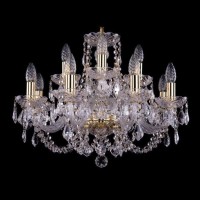  - Подвесная люстра Bohemia Ivele 1406/8+4/195 G Leafs