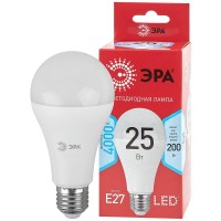  - Лампа светодиодная ЭРА E27 25W 4000K матовая LED A65-25W-840-E27 R Б0048010