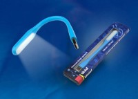  - Переносной светодиодный фонарь Uniel Usb-зарядка 170х15 260 лм TLD-541 Blue UL-00000251