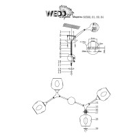  - Потолочная люстра Wedo Light Миделия 66560.01.69.04