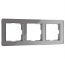 Рамка Werkel Acrylic на 3 поста графит W0032704 4690389184895 - Рамка Werkel Acrylic на 3 поста графит W0032704 4690389184895