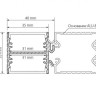 Профиль с экраном ALU-BASE-PW35D-2000 ANOD+FROST (Arlight, Металл) - Профиль с экраном ALU-BASE-PW35D-2000 ANOD+FROST (Arlight, Металл)
