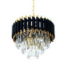 Подвесная люстра Lumina Deco Funneli LDP 6003-400 BK+F.GD - Подвесная люстра Lumina Deco Funneli LDP 6003-400 BK+F.GD