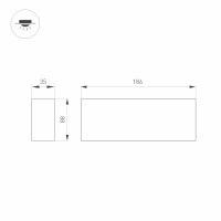  - Светильник SP-ORIENT-SURFACE-TC-S186x35-15W Day4000 (WH, 30 deg, 230V) (Arlight, IP20 Металл, 5 лет)