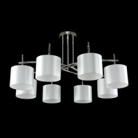  - Потолочная люстра Crystal Lux Sergio PL8 Nickel