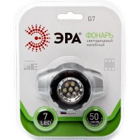  - Налобный светодиодный фонарь ЭРА от батареек 30 лм G7 Б0019262
