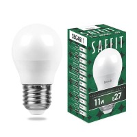  - Лампа светодиодная Saffit E27 11W 4000K Шар Матовая SBG4511 55139