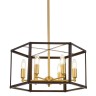 Подвесная люстра Lumina Deco Lorton LDP 1142-6 BK+MD - Подвесная люстра Lumina Deco Lorton LDP 1142-6 BK+MD