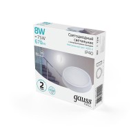  - Настенно-потолочный светодиодный светильник Gauss Hall 193411208-S