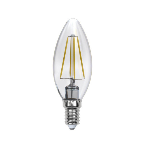 Лампа светодиодная филаментная Uniel E14 5W 4000K LED-C35-5W/NW/E14/CL/DIM GLA01TR UL-00002862 