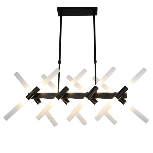 Подвесная люстра Lumina Deco Alford LDP 6036-16 BK 