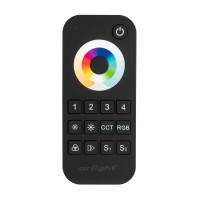  - Пульт SMART-R22-MULTI Black (4 зоны, 2.4G) (Arlight, IP20 Пластик, 5 лет)