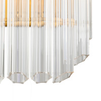  - Настенный светильник Vittoria 2C brass/clear