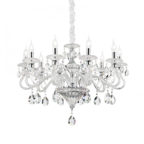 Подвесная люстра Ideal Lux Negresco SP8 Transparente 141053 