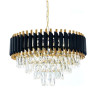 Подвесная люстра Lumina Deco Funneli LDP 6003-500 BK+F.GD - Подвесная люстра Lumina Deco Funneli LDP 6003-500 BK+F.GD