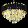 Подвесная люстра Lumina Deco Funneli LDP 6003-500 BK+F.GD - Подвесная люстра Lumina Deco Funneli LDP 6003-500 BK+F.GD