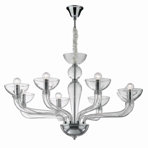 Подвесная люстра Ideal Lux Casanova SP8 Trasparente 044255 