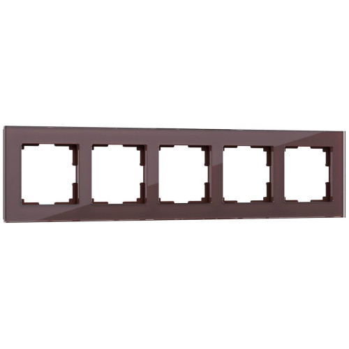 Рамка Werkel Favorit на 5 постов мокко WL01-Frame-05 4690389063787 