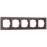 Рамка Werkel Favorit на 5 постов мокко WL01-Frame-05 4690389063787 - Рамка Werkel Favorit на 5 постов мокко WL01-Frame-05 4690389063787