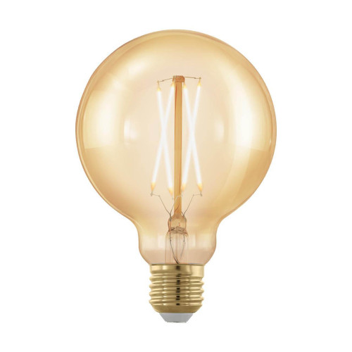 Лампа светодиодная филаментная диммируемая Eglo E27 4W 1700К золотая 11693 