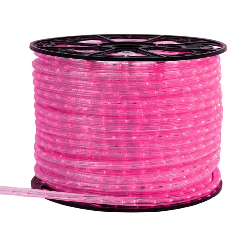 Дюралайт ARD-REG-STD Pink (220V, 36 LED/m, 100m) (Ardecoled, Закрытый) Светодиодный дюралайт с постоянным свечением. Цвет светодиодов РОЗОВЫЙ. Количество светодиодов 36 шт/метр, диаметр 13 мм. Шаг резки 2 метра. Напряжение питания AC 230V, потребляемая мощность 1.9W/метр. Степень влагозащиты IP54. Аксессуар для подключения AC 230V в комплекте.