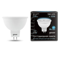  - Лампа светодиодная Gauss GU5.3 5W 4100K матовая 101505205