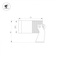  - Светильник KT-WATER-R32-4W RGBW (SL, 30 deg, 12V) (Arlight, IP68 Металл, 3 года)