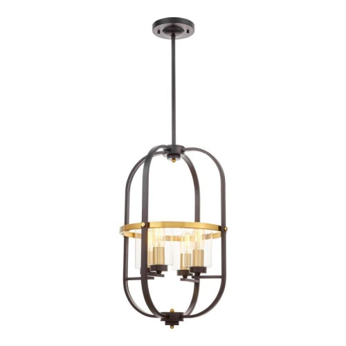 Подвесная люстра Lumina Deco Monterey LDP 1141-4 BK+MD 