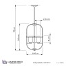 Подвесная люстра Lumina Deco Monterey LDP 1141-4 BK+MD - Подвесная люстра Lumina Deco Monterey LDP 1141-4 BK+MD