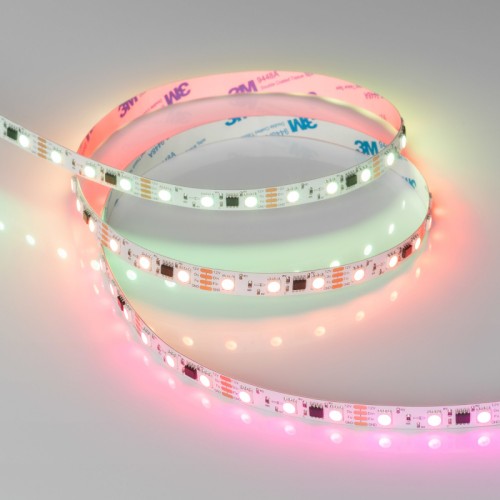Лента SPI-B60-10mm 12V RGB-PX3-BPT (12 W/m, IP20, 5060, 5m) (Arlight, бегущий огонь) 