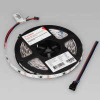  - Лента SPI-B60-10mm 12V RGB-PX3-BPT (12 W/m, IP20, 5060, 5m) (Arlight, бегущий огонь)