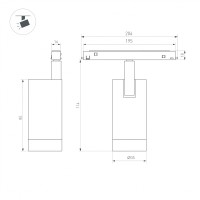  - Светильник MAG-ORIENT-SPOT-R35-6W Day4000-MIX (BK, 24 deg, 48V, DALI) (Arlight, IP20 Металл, 5 лет)