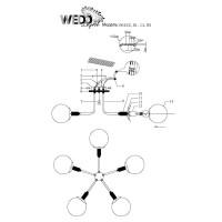  - Потолочная люстра Wedo Light Алисия 66162.01.14.05