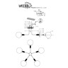 Потолочная люстра Wedo Light Алисия 66162.01.14.05 - Потолочная люстра Wedo Light Алисия 66162.01.14.05