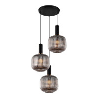  - Подвесная люстра Lumina Deco Gato LDP 1217-3 GY+BK