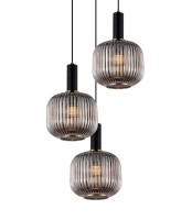  - Подвесная люстра Lumina Deco Gato LDP 1217-3 GY+BK
