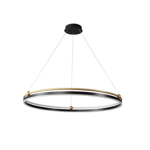 Подвесная люстра Crystal Lux FERNANDO SP88W LED D1000 BLACK/GOLD 